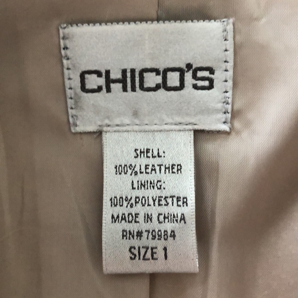 Chico’s leather suede zip jacket - Picture 4 of 7
